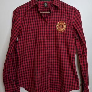 Vintage gingham Ralph Lauren top